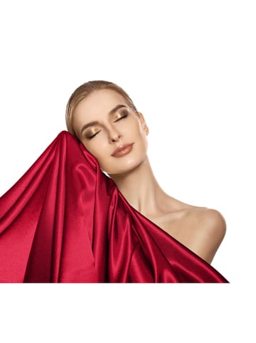 Sleeptime Perkalowa poszewka "Beauty Skin Care" w kolorze czerwonym na poduszkę