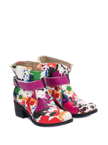 Streetfly Stiefeletten in Weiß/ Bunt