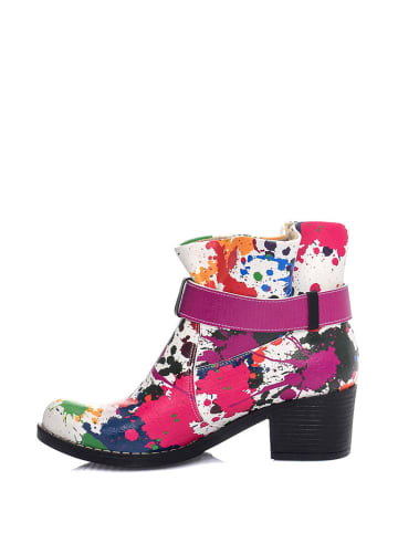 Streetfly Stiefeletten in Weiß/ Bunt