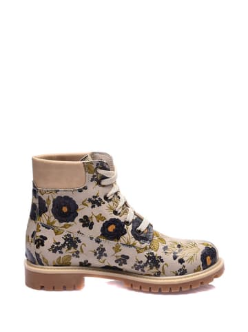 Streetfly Boots beige/zwart/groen