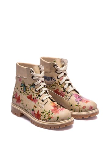 Streetfly Boots in Beige/ Bunt