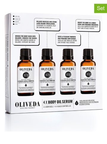 Oliveda 4-delige set: lichaamsolies - 4 x 30 ml