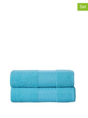 Hip Ręczniki kąpielowe (2 szt.) w kolorze turkusowym
