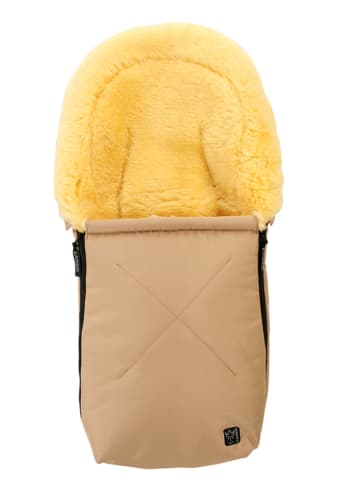 Kaiser Naturfellprodukte Voetenzak met lamsvacht "Emmi" beige - (L)80 x (B)37 cm