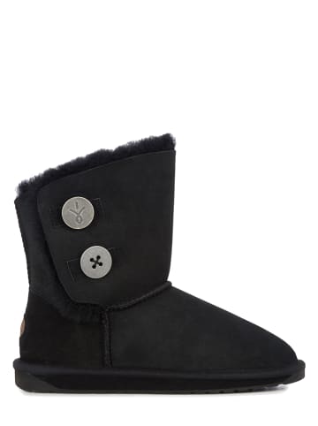 EMU Australia Leren winterboots "Denman Lo" zwart