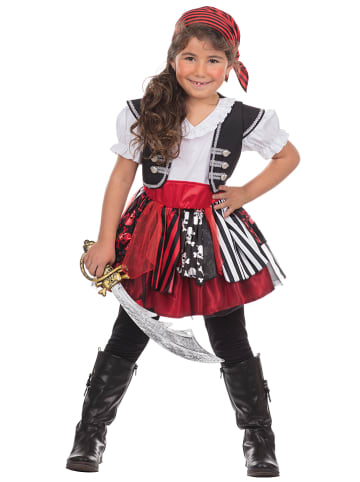 Rubie`s Kostümkleid "Piratin Bonnie" in Rot/ Schwarz