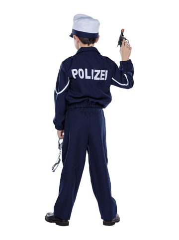 Party x People 3tlg. Kostüm "Polizist" in Dunkelblau