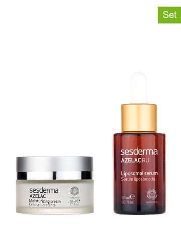 SESDERMA 2-częściowy zestaw "Azelac" do pielęgnacji twarzy - krem nawilżający, serum