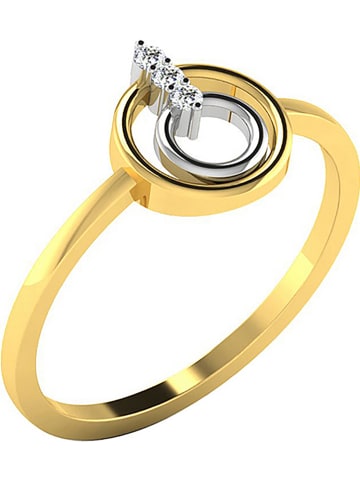 Vittoria Jewels Gouden/witgouden ring met diamanten
