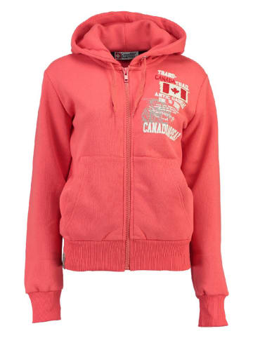 Canadian Peak Sweatjacke "Fara" in Koralle