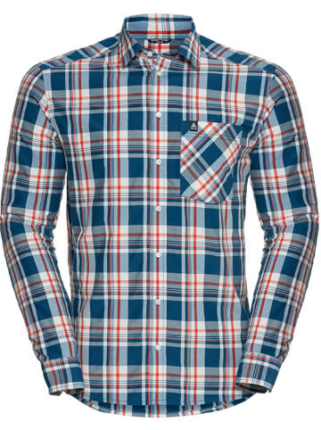 Odlo Koszula funkcyjna "Anmore" w kolorze niebiesko-czerwono-białym