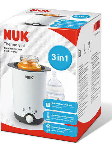 NUK 3in1-Thermo-Flaschenwärmer in Weiß
