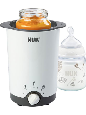 NUK 3-in-1 flessenverwarmer wit