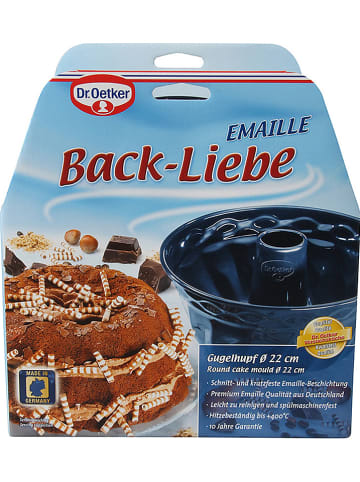 Dr. Oetker Forma "Bake Love" w kolorze granatowym na babkę - Ø 22 cm