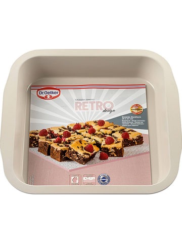 Dr. Oetker Forema w kolorze jasnoróżowo-kremowym do brownie - 28 x 26 cm