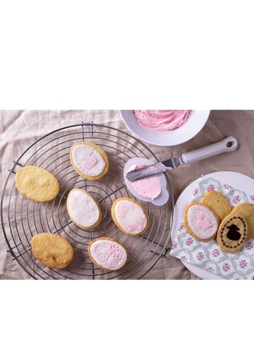 Dr. Oetker 5-częściowy zestaw w kolorze srebrno-białym do pieczenia