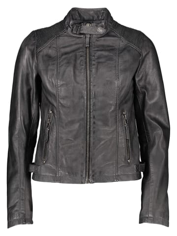 BLUE MONKEY Lederjacke "Helia" in Anthrazit
