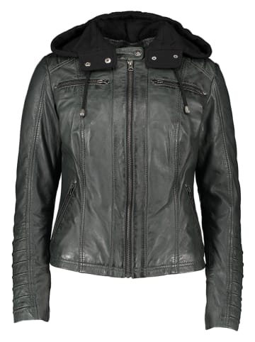 BLUE MONKEY Lederjacke "Wonder" in Anthrazit