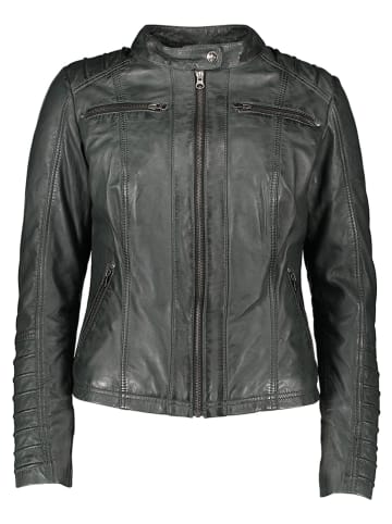 BLUE MONKEY Lederjacke "Wonder" in Anthrazit