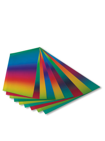 Folia Buntpapier "Regenbogen" in Bunt - 10 Blatt - (L)32 x (B)22,5 cm