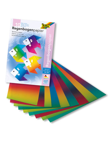 Folia Papier (10 szt.) "Rainbow" w różnych kolorach - 32 x 22,5 cm