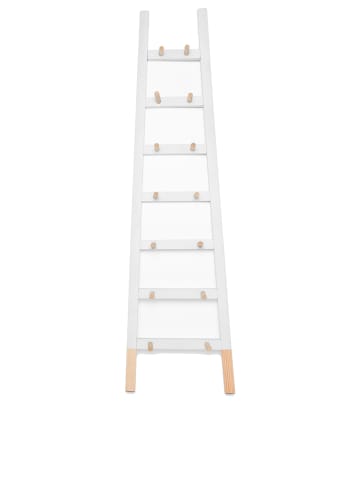Folkifreckles Wieszak "Stair Hanger" w kolorze białym na ubrania - 46 x 170 x 4 cm