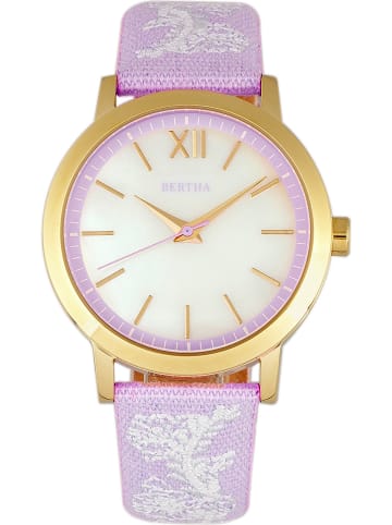 Bertha Zegarek kwarcowy "Penelope" w kolorze złoto-fioletowo-białym