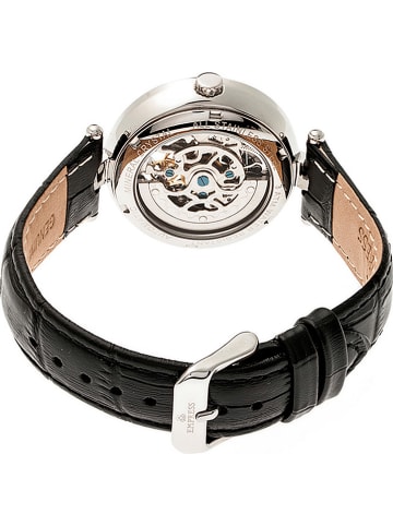 Empress Automatikuhr "Stella" in Schwarz/ Silber/ Weiß