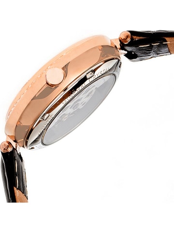 Empress Automatikuhr "Stella" in Schwarz/ Roségold