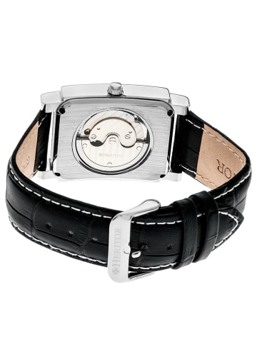 Heritor Automatisch horloge "Frederick" zwart/zilverkleurig