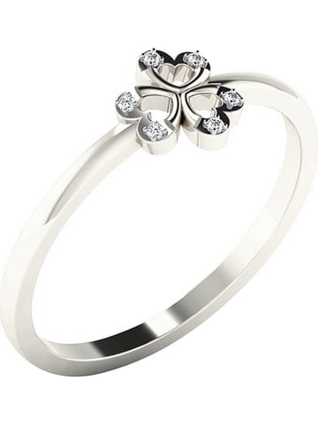 Vittoria Jewels Witgouden ring met diamanten
