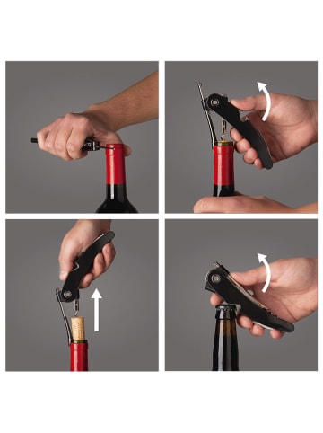 Vacu Vin Kurkentrekker zwart - (L)13,5 cm