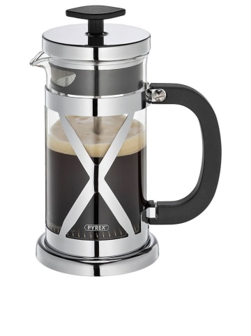 Cilio Koffiekan "Gloria" zilverkleurig/zwart - 350 ml