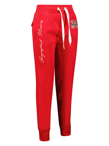 Geographical Norway Spodnie dresowe "Mabeaute" w kolorze czerwonym