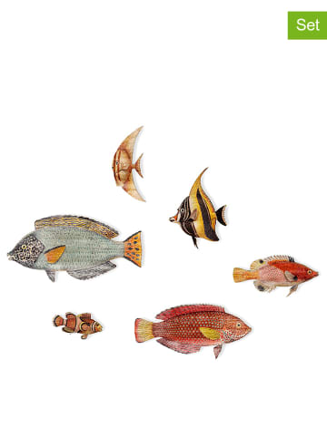 Folkifreckles 6er-Set: Wanddekore "Peces"