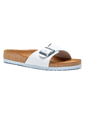 Comfortfusse  Leren slippers wit