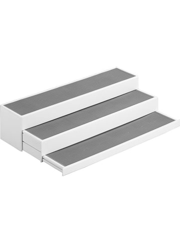 Wenko Küchenregal "Steps" in Weiß/ Grau - (B)37 x (H)8,5 cm