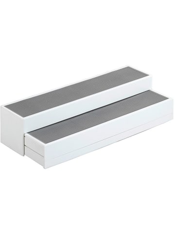 Wenko Küchenregal "Steps" in Weiß/ Grau - (B)37 x (H)8,5 cm