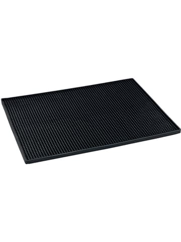 Wenko Abtropfmatte "Maxi" in Schwarz - (L)40 x (B)30 cm