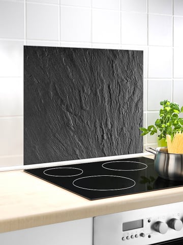 Wenko Spritzschutzwand "Schiefer" in Dunkelgrau - (L)60 x (B)50 cm