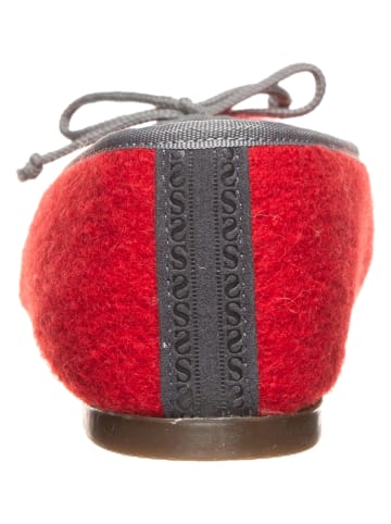 kitz-pichler Pantoffels "403" rood/grijs