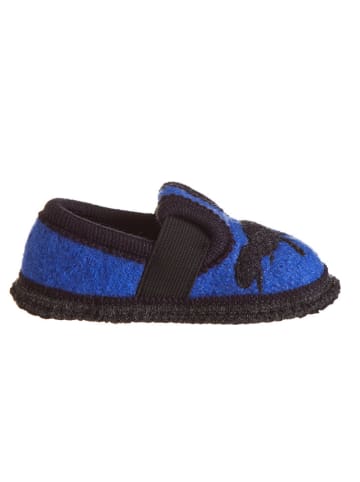 kitz pichler Hausschuhe "Bobby - Dino" in Blau/ Schwarz