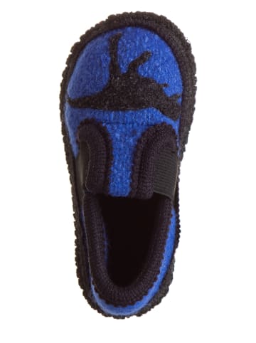 kitz pichler Hausschuhe "Bobby - Dino" in Blau/ Schwarz