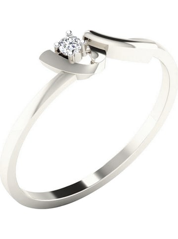 aria Weißgold-Ring mit Diamant