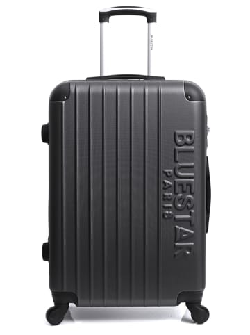 BlueStar Hardcase-Trolley "Bucarest" in Schwarz - (B)40 x (H)57 x (T)25 cm