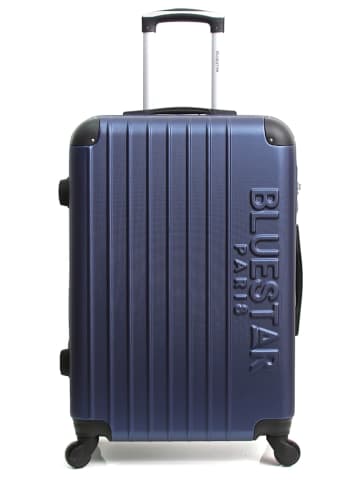 BlueStar Hardcase-Trolley "Bucarest" in Dunkelblau - (B)35 x (H)55 x (T)21 cm