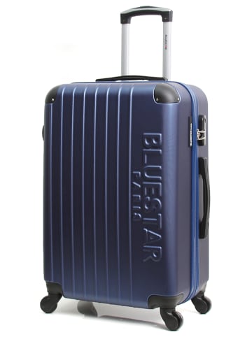 BlueStar Hardcase-Trolley "Bucarest" in Dunkelblau - (B)35 x (H)55 x (T)21 cm