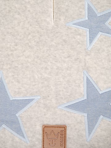 Kaiser Naturfellprodukte Becik "Star Melange" w kolorze jasnoszaro-błękitnym - 80 x 40 cm