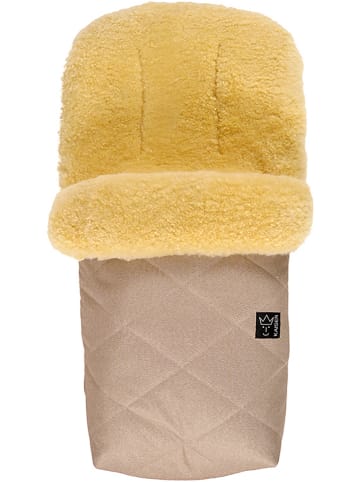 Kaiser Naturfellprodukte Lammfell-Fußsack "Natty" in Beige - (L)85 x (B)45 cm