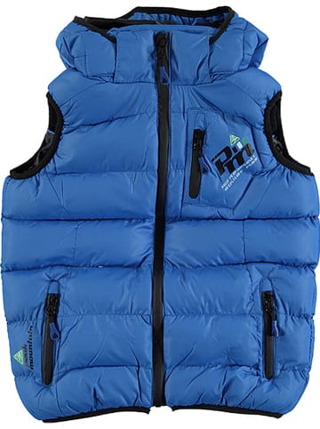 Peak Mountain Doorgestikte bodywarmer "Ecarti" blauw